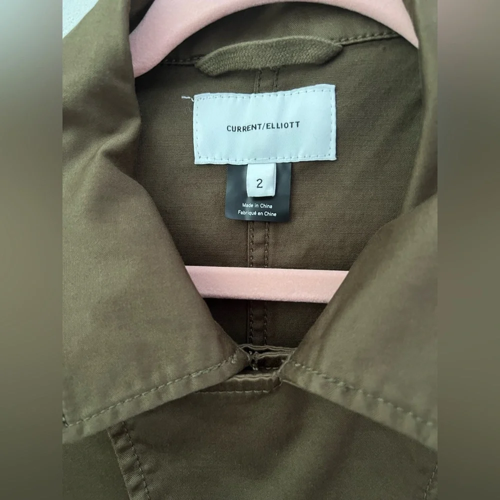 Current/Elliott The Updated Infantry Jacket In Army Green Size 2 New - Picture 4 of 13